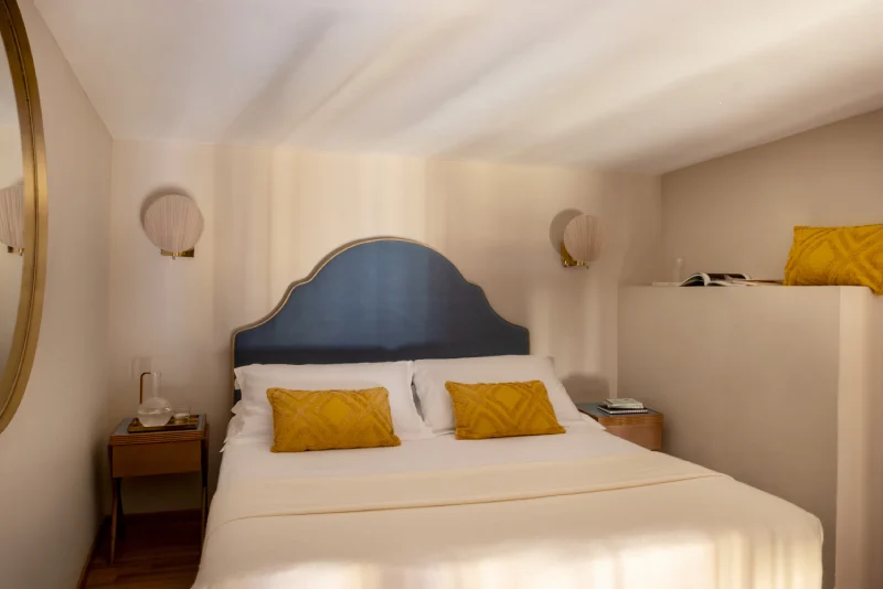 Loft sleeping area in the quadruple room with double bed and cozy atmosphere in the heart of Rome - Hotel City Palazzo dei Cardinali, BZAR hotels in Rome